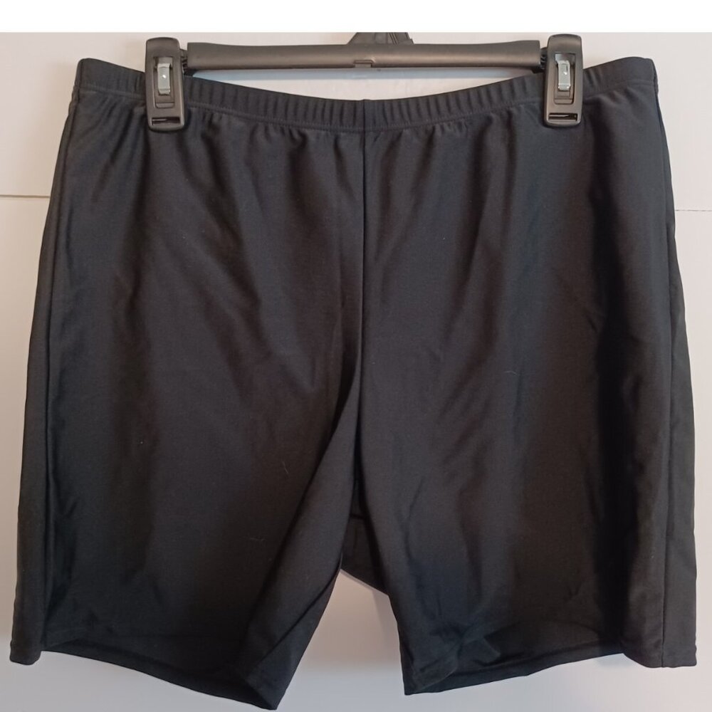 ATTRACO Plus Size High Waisted Boyleg Swim Shorts Size 0X(32"Waist)
